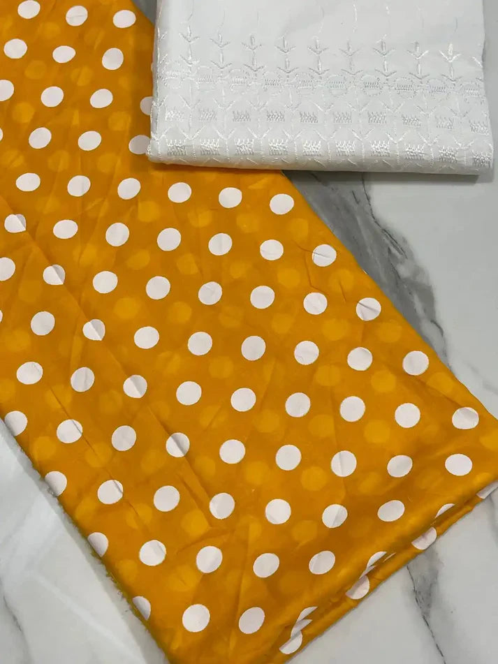 2PC PURE LAWN WITH CHICKEN KAARI TROUSER