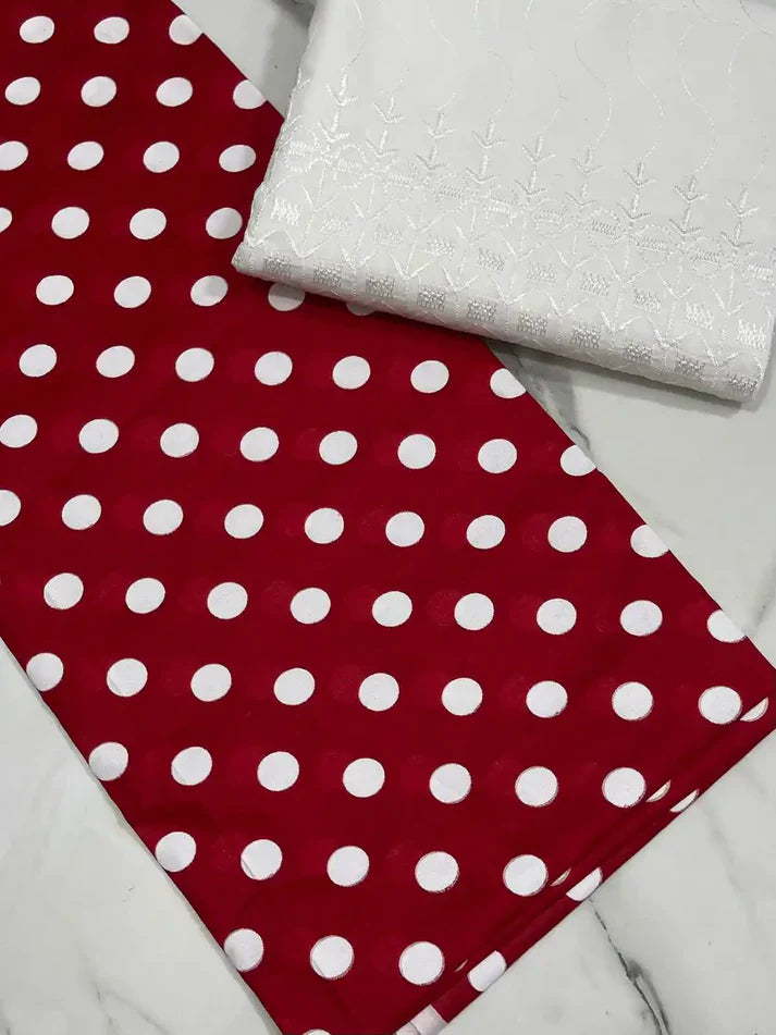 2PC PURE LAWN WITH CHICKEN KAARI TROUSER