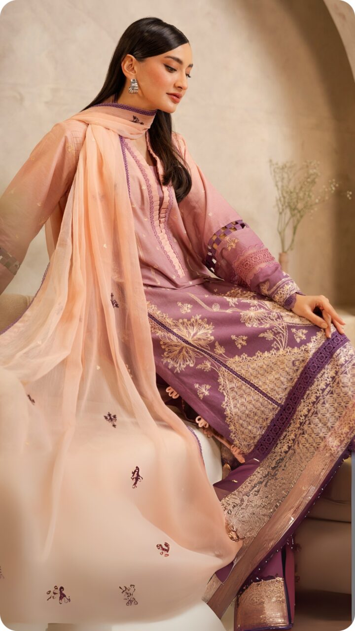 3 Piece Lawn EMB Unstitched elegance