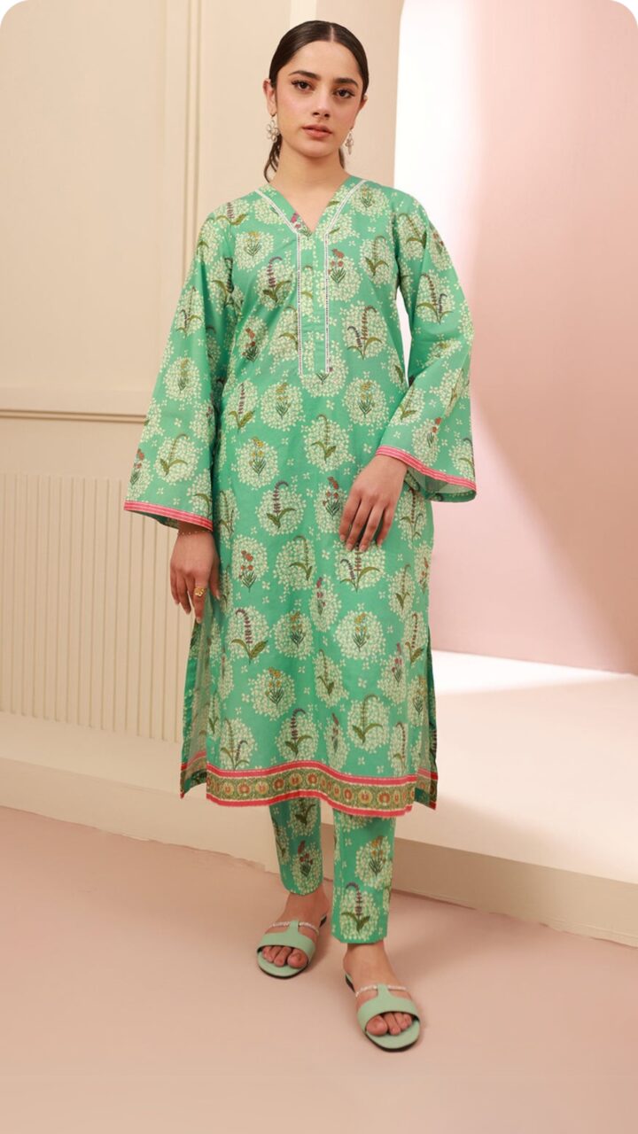 2 Piece Lawn Printed Unstitched - Image 2
