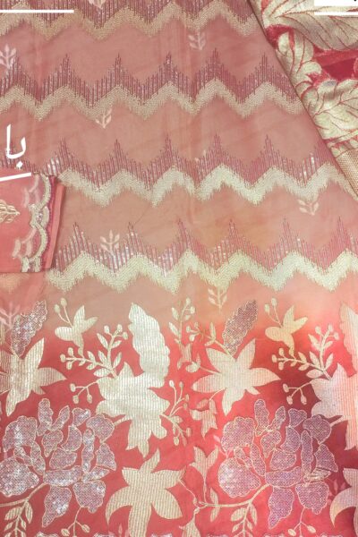 3 Piece Organza With Brosihia Work Dupata