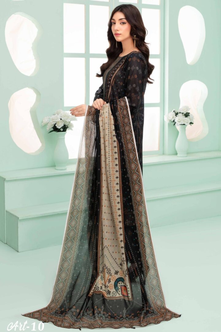 Romia By Wania VOL:03 Unstitched Lawn 3 Piece #03