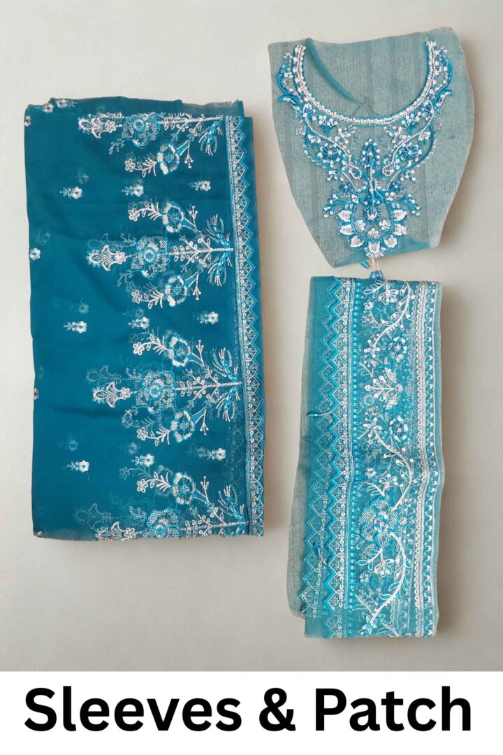 Zyra Premium Chiffon Embroidered Suit NS-BRQ - Image 4